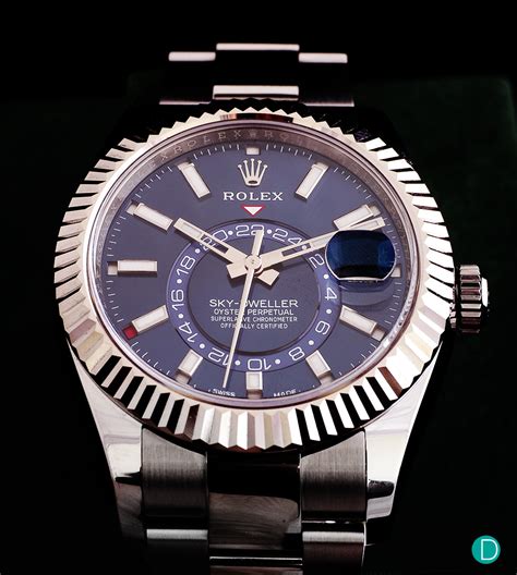 rolex rolesor sky dweller|rolex sky dweller time zone.